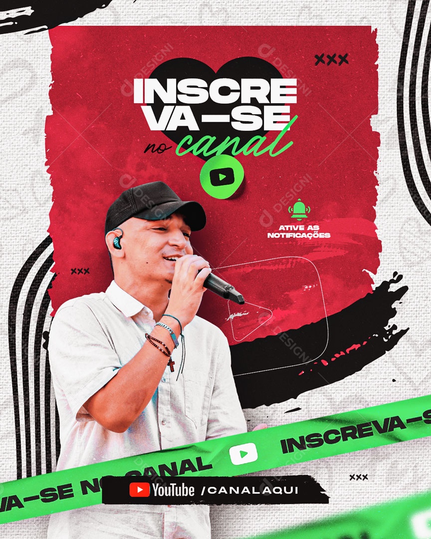 Inscreva-se no Canal Youtube João Gomes PSD Editável