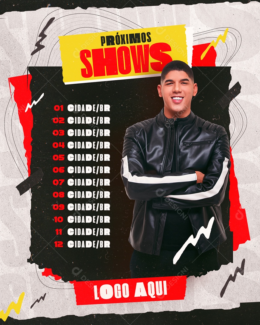 Flyer Próximos Shows Agenda Zé Vaqueiro