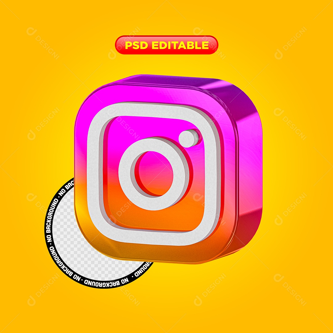 Ìcone Instagram Para Composição PSD