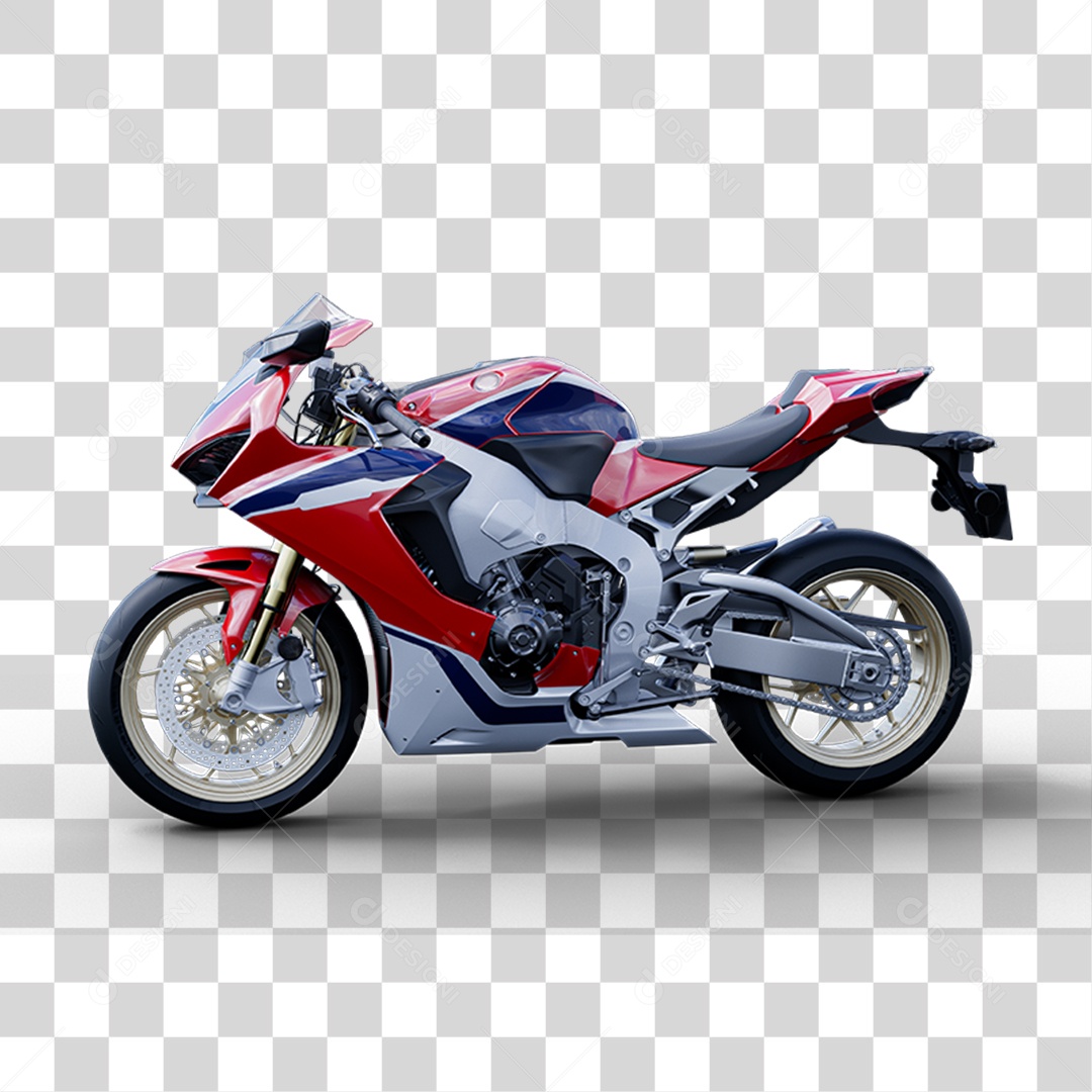 Transparent PNG Touring Motorcycle 3D Element
