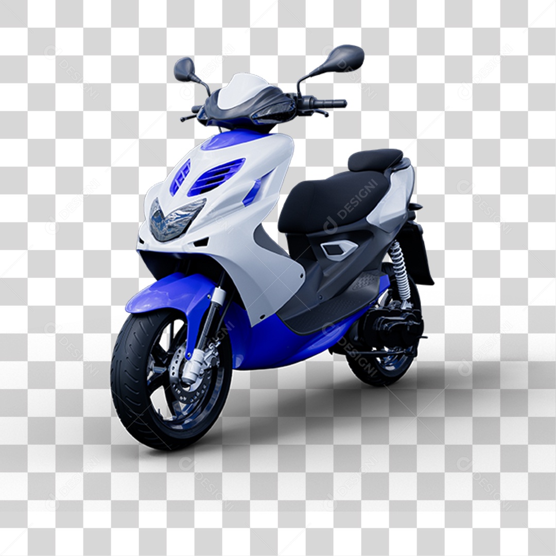 Elemento 3D Motocicleta de Passeio PNG Transparente