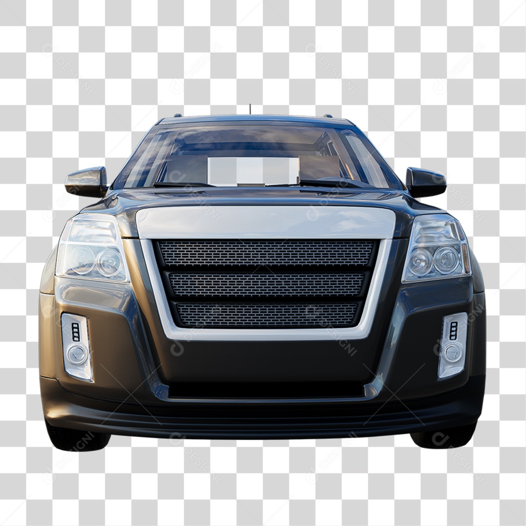 Elemento 3D Carro de Passeio PNG Transparente
