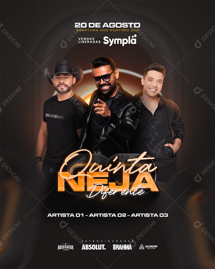 Flyer Quinta Neja Diferente Social Media PSD Editável