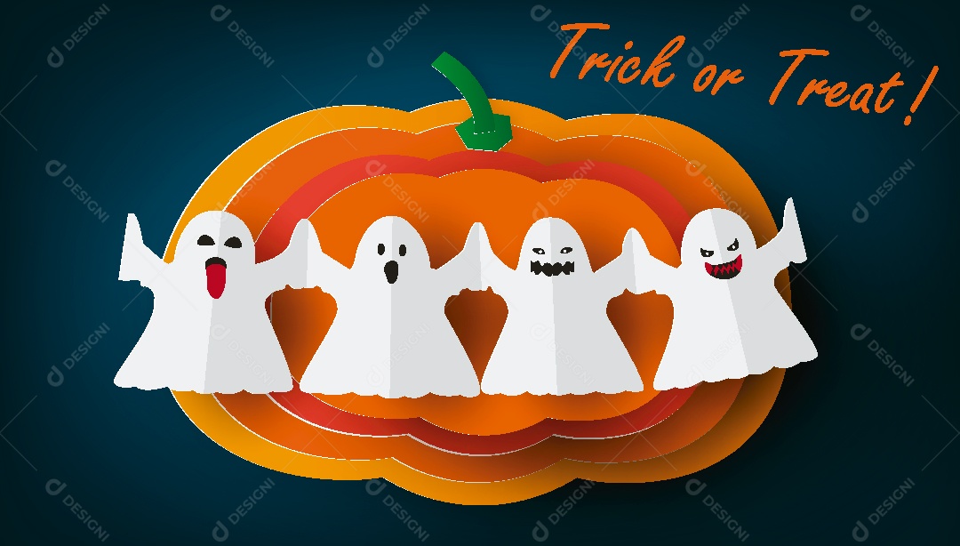 Feliz Halloween Ilustração Vetor EPS