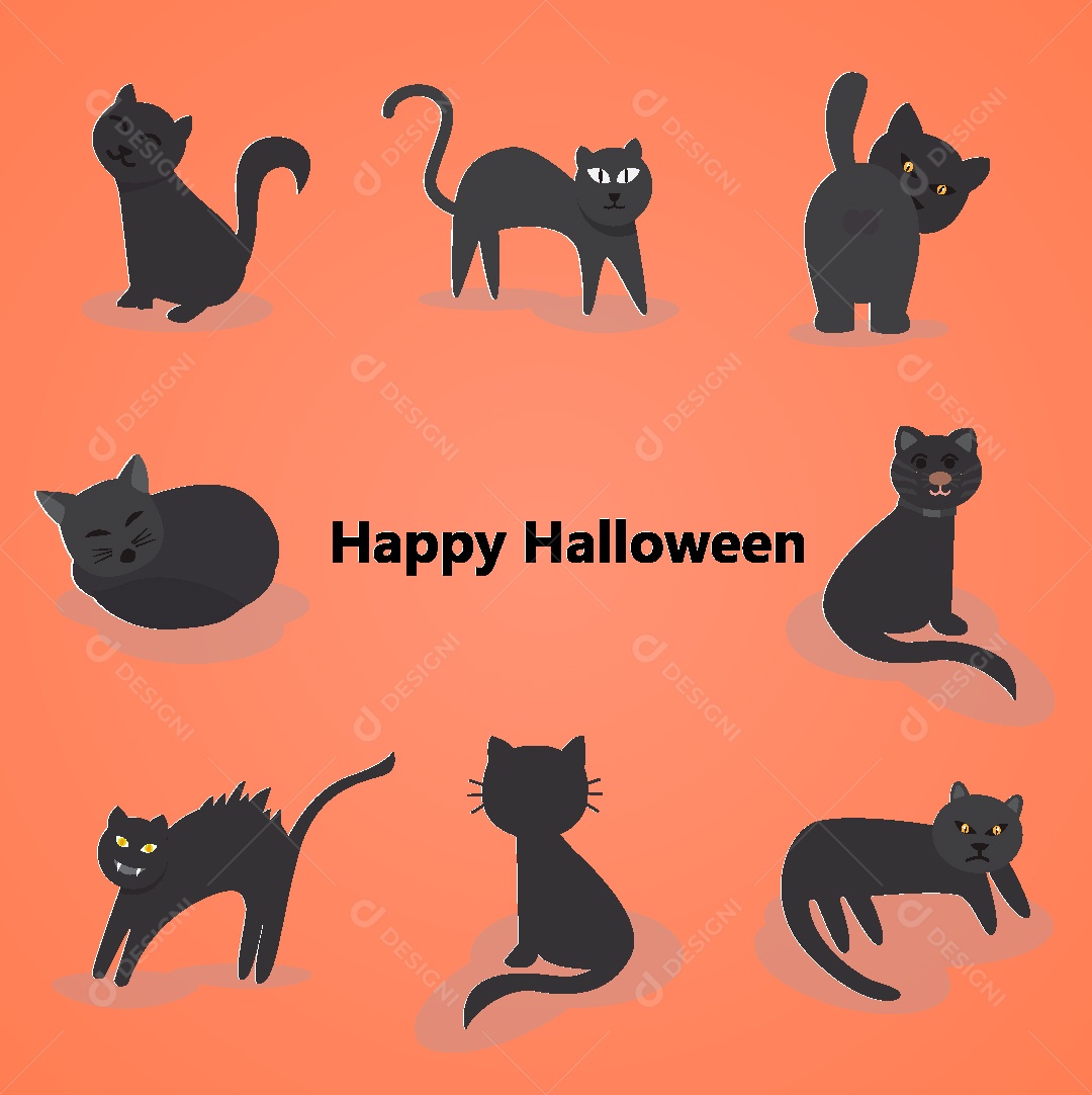 Feliz Halloween Ilustração Vetor EPS