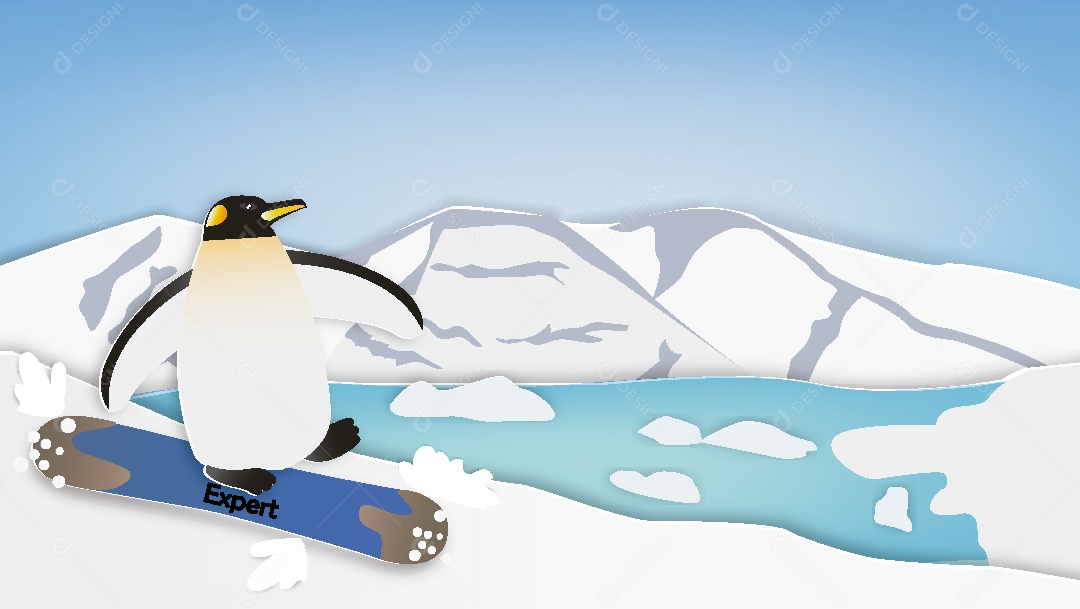 Feliz Inverno Ilustração Vetor EPS