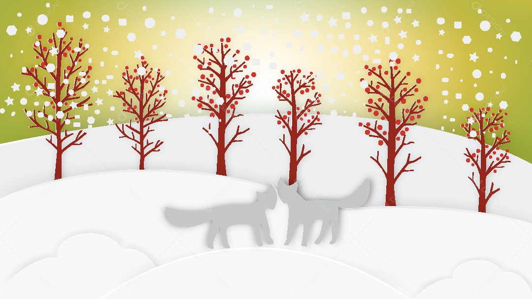 Feliz Inverno Ilustração Vetor EPS