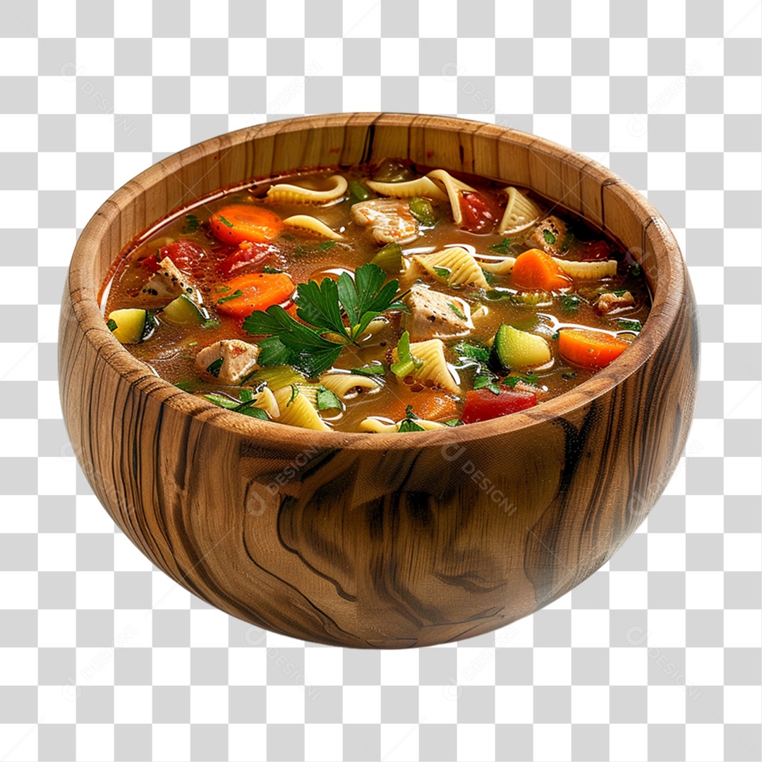 Elemento 3D Sopas Vários Sabores PNG Transparente