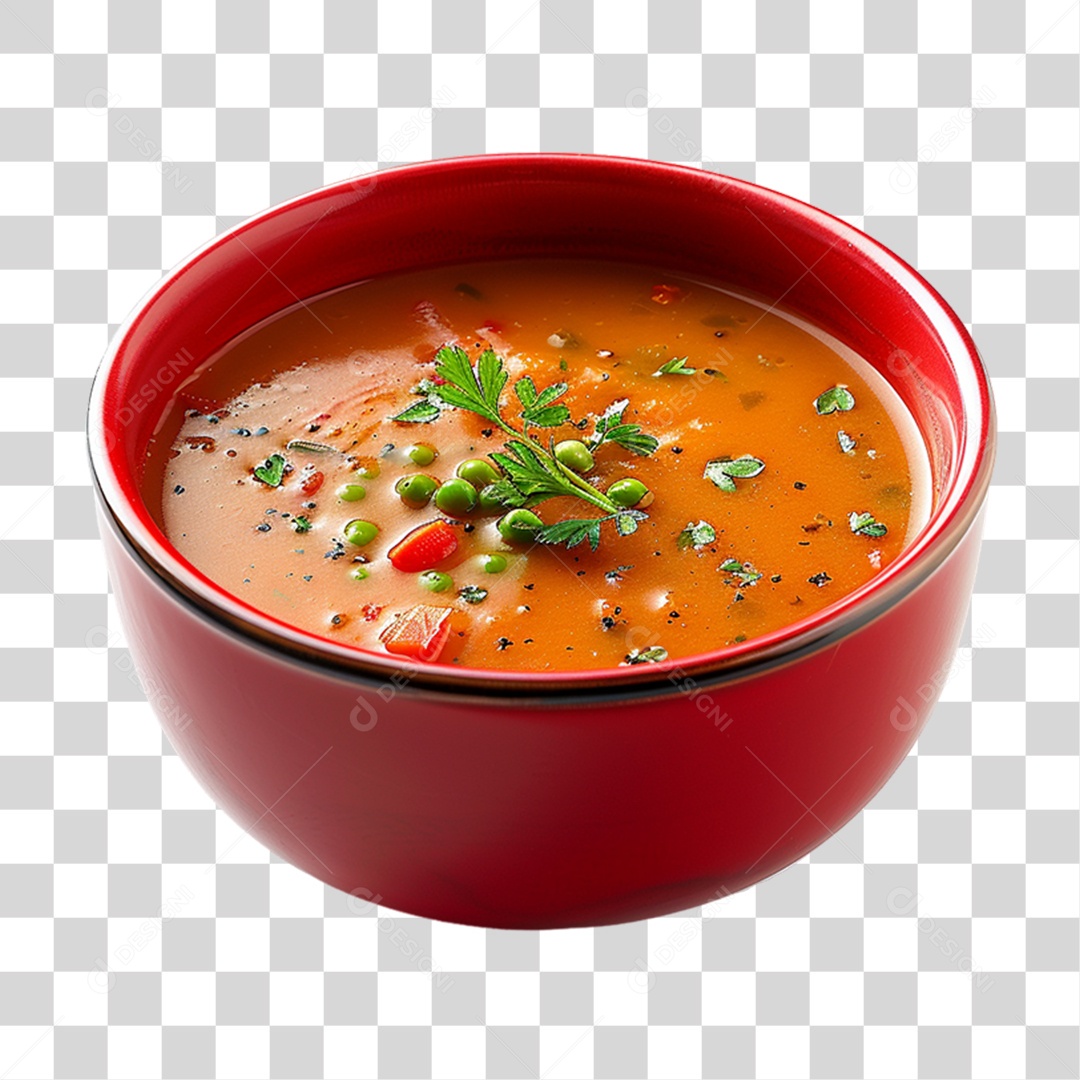 Elemento 3D Sopas Vários Sabores PNG Transparente