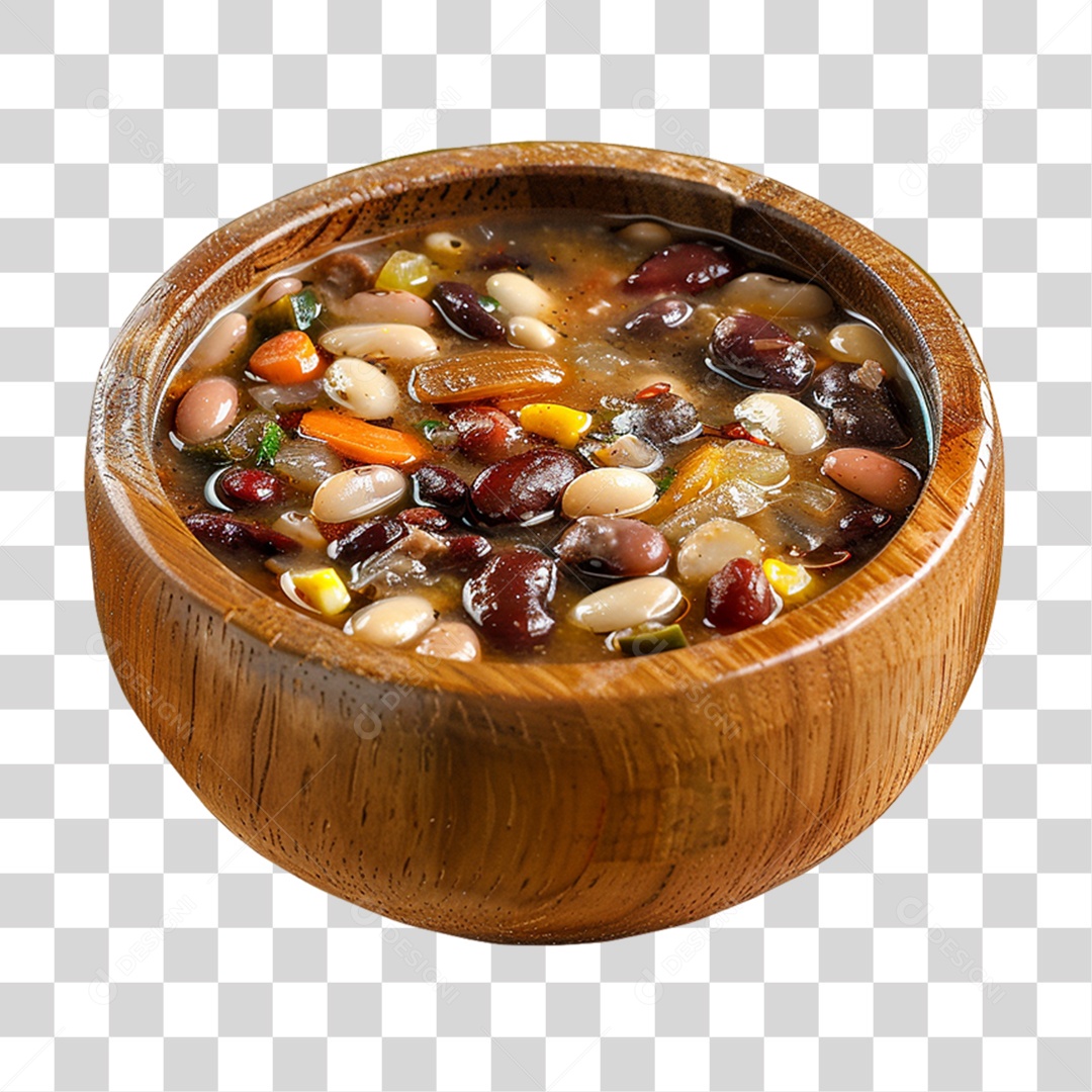 Elemento 3D Sopas Vários Sabores PNG Transparente