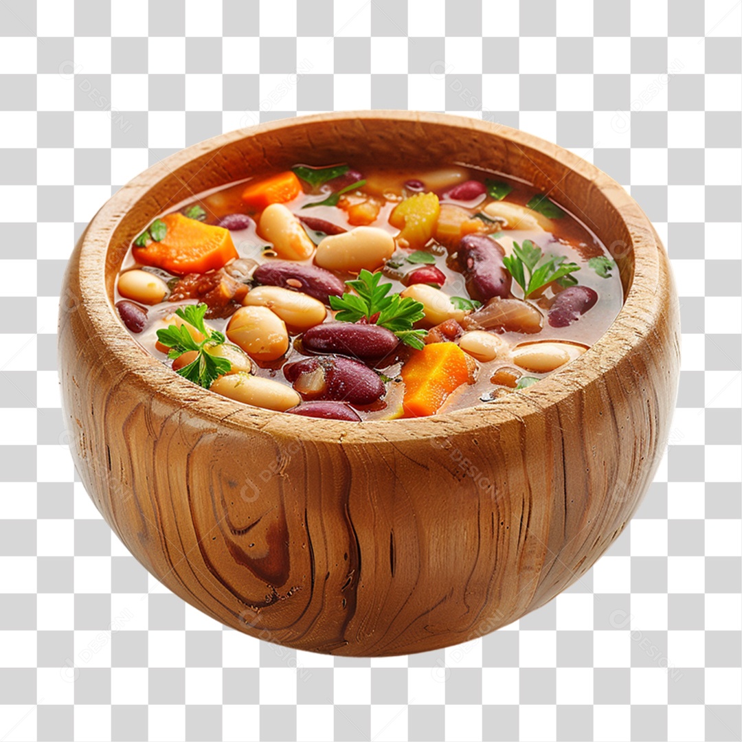 Elemento 3D Sopas Vários Sabores PNG Transparente