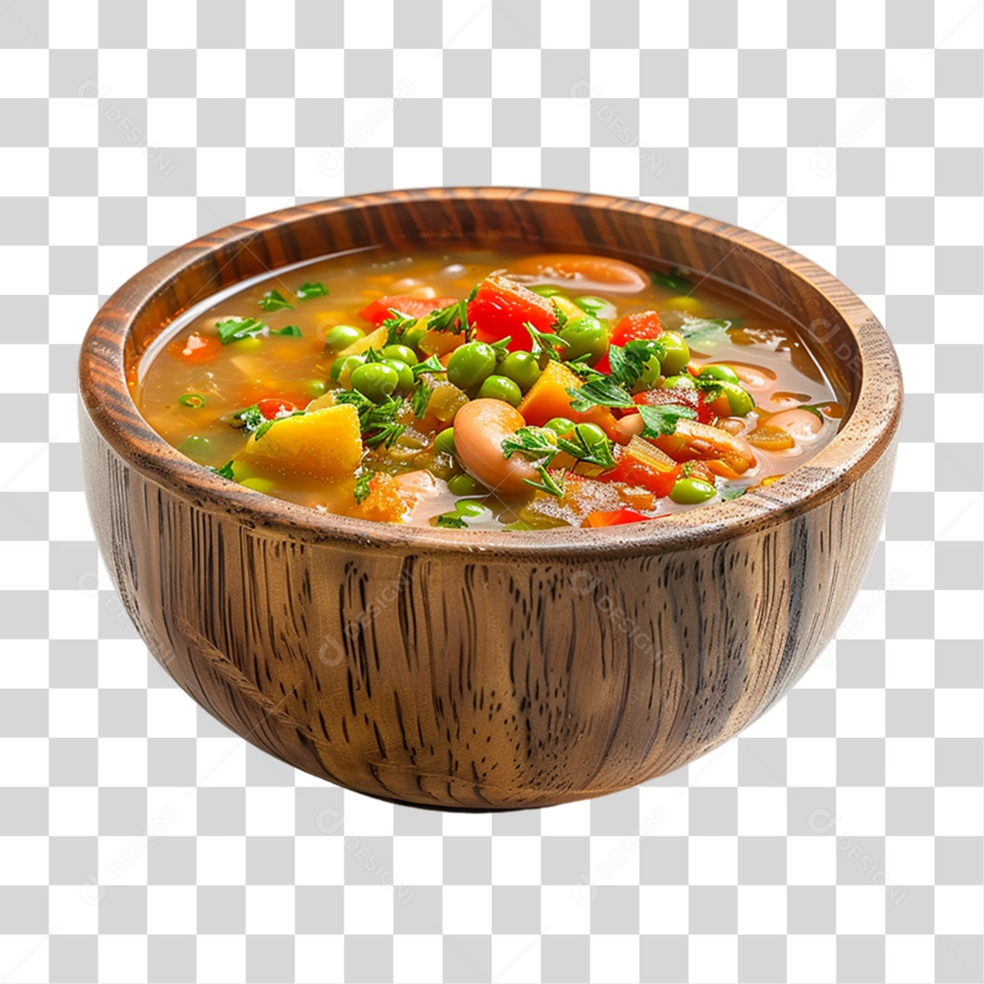 Elemento 3D Sopas Vários Sabores PNG Transparente