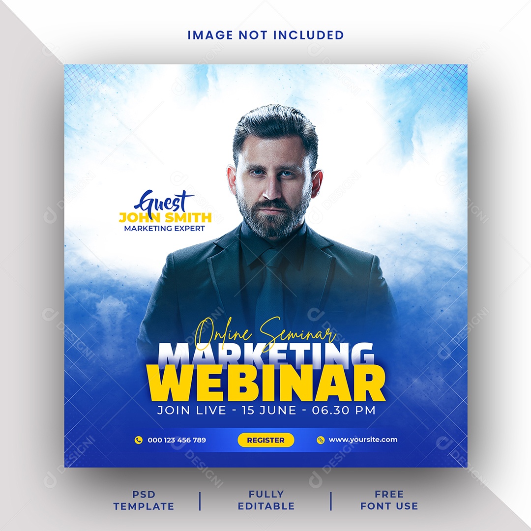 Agência Marketing Digital Social Media PSD Editável