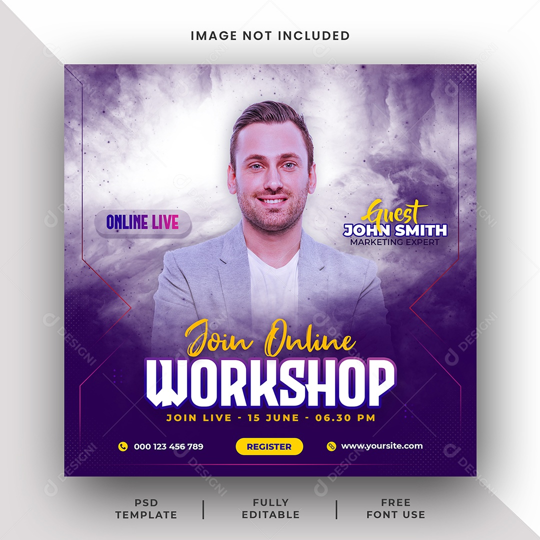 Agência Marketing Digital Social Media PSD Editável