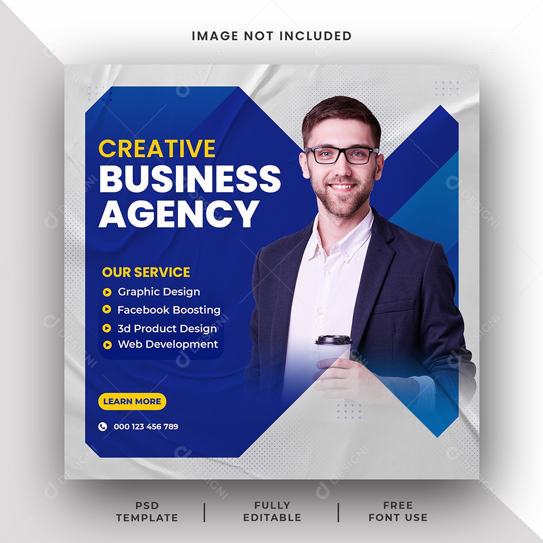 Agência Marketing Digital Social Media PSD Editável