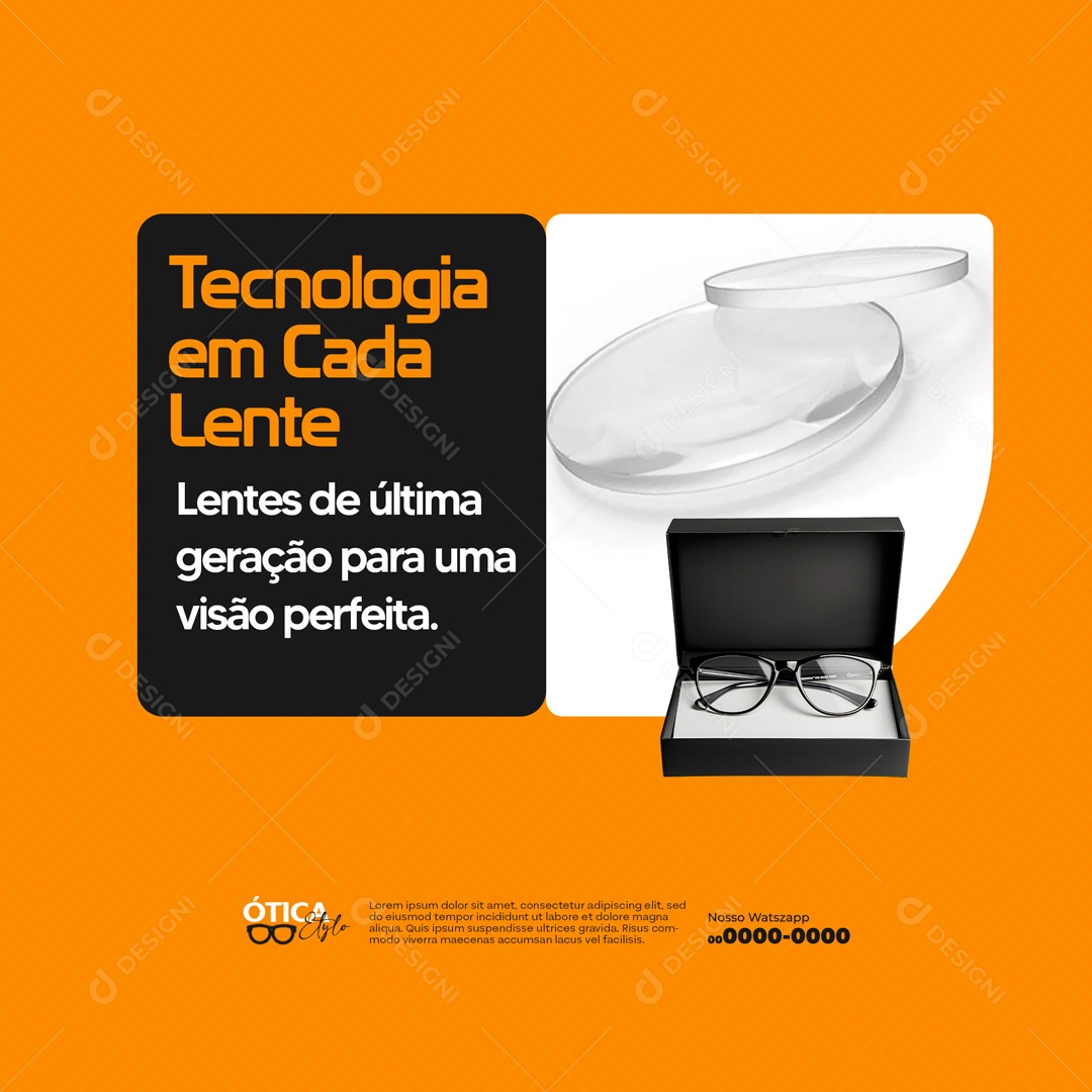 Tecnologia em Cada Lente Social Media PSD Editável