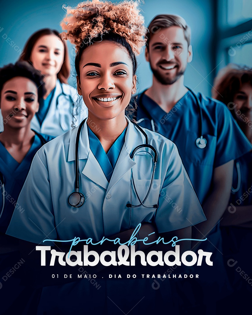 Dia do Trabalhador 01 de Maio Social Media PSD Editável