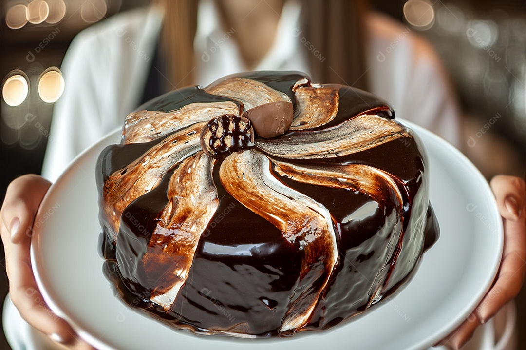 Bolo de bombom de chocolate