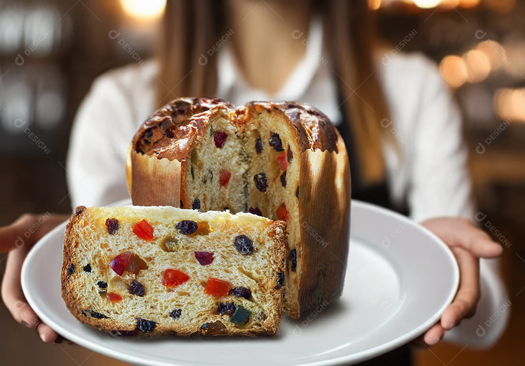 Panetone de frutas cristalizadas