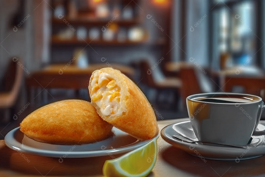 Pastel de milho para café da manhã