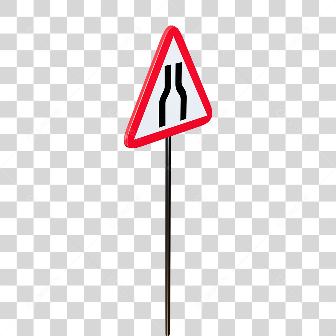 Placa de Trânsito Sinalização Rodoviária PNG Transparente