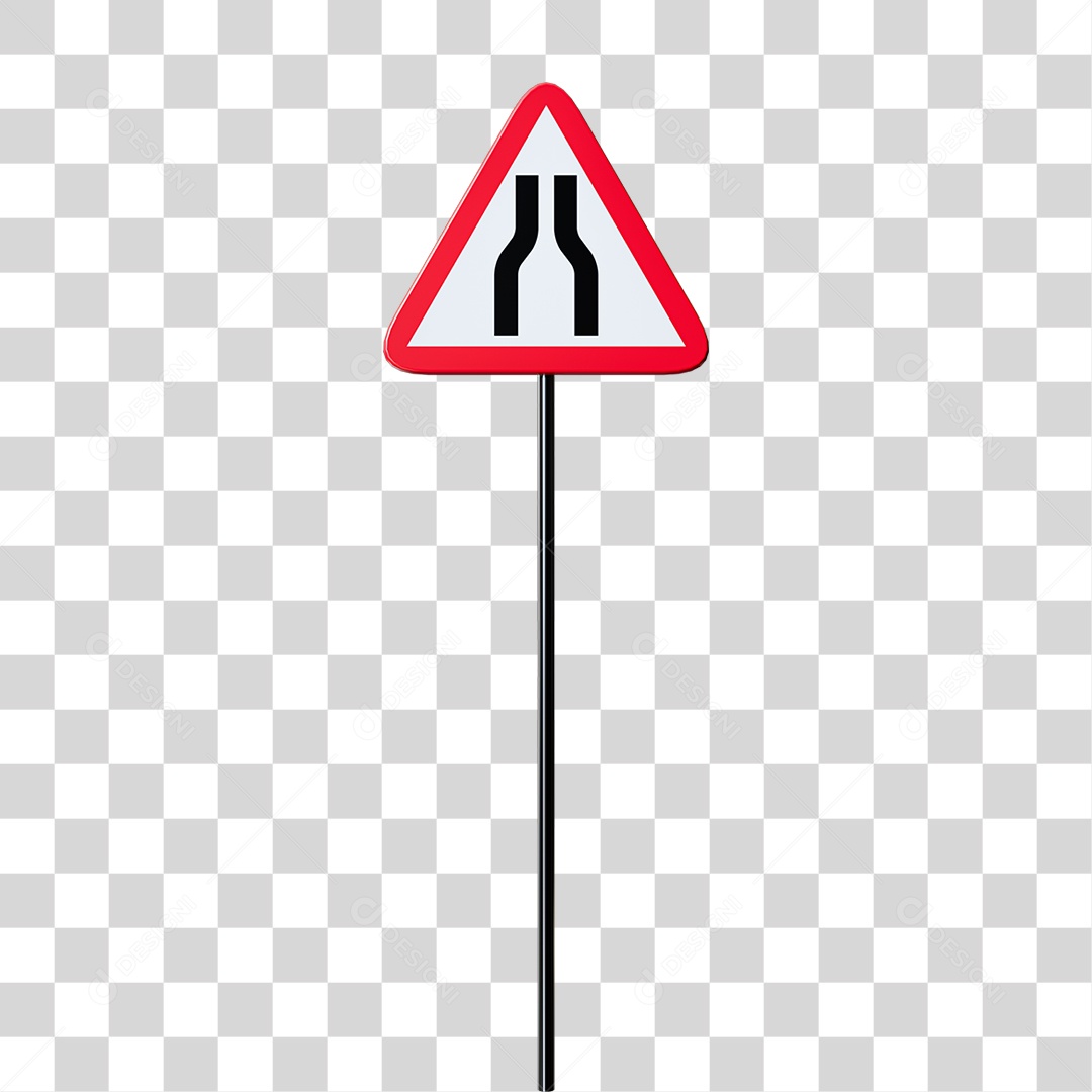 Placa de Trânsito Sinalização Rodoviária PNG Transparente