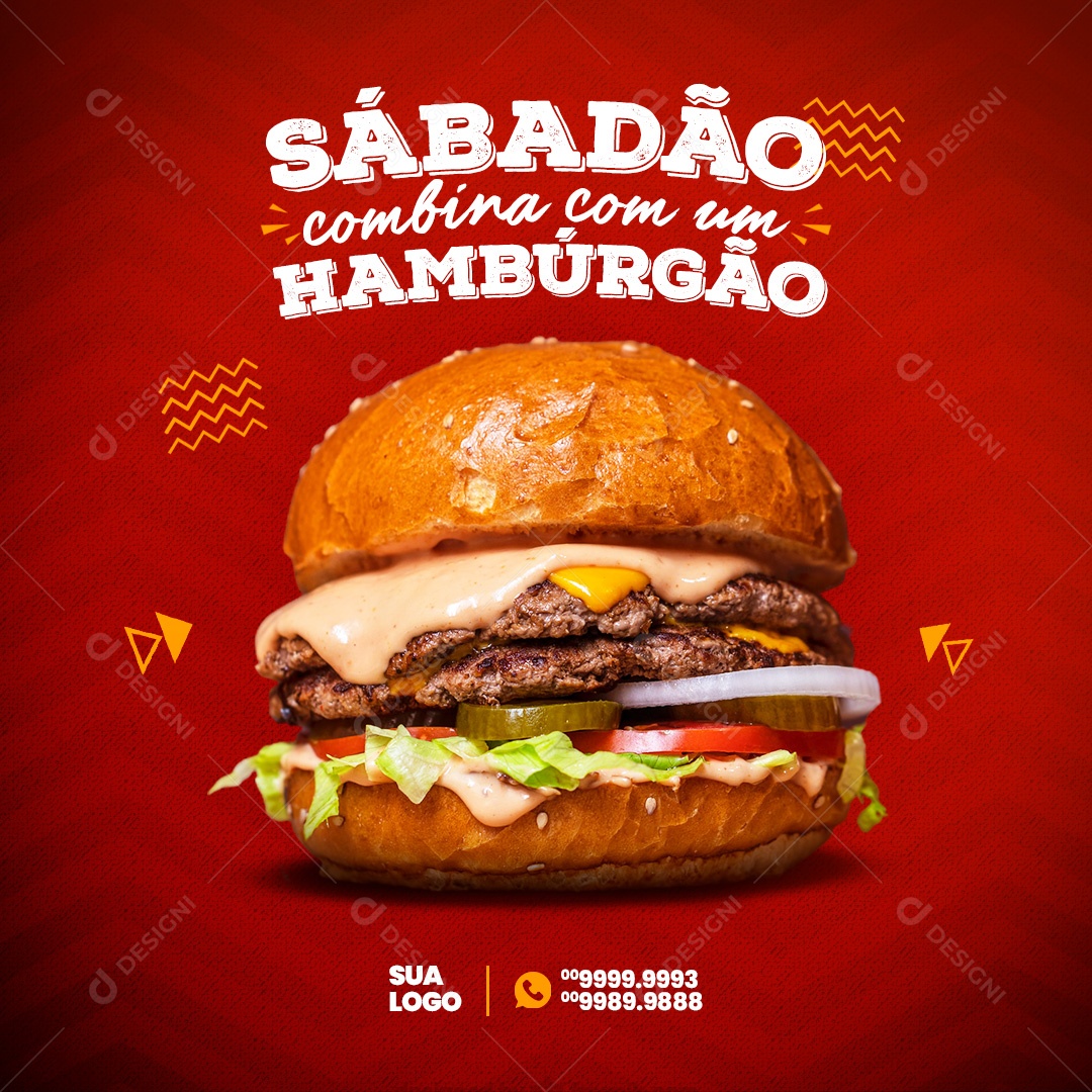 Social Media Hamburgueria Sadabao Combina Com Hamburgão