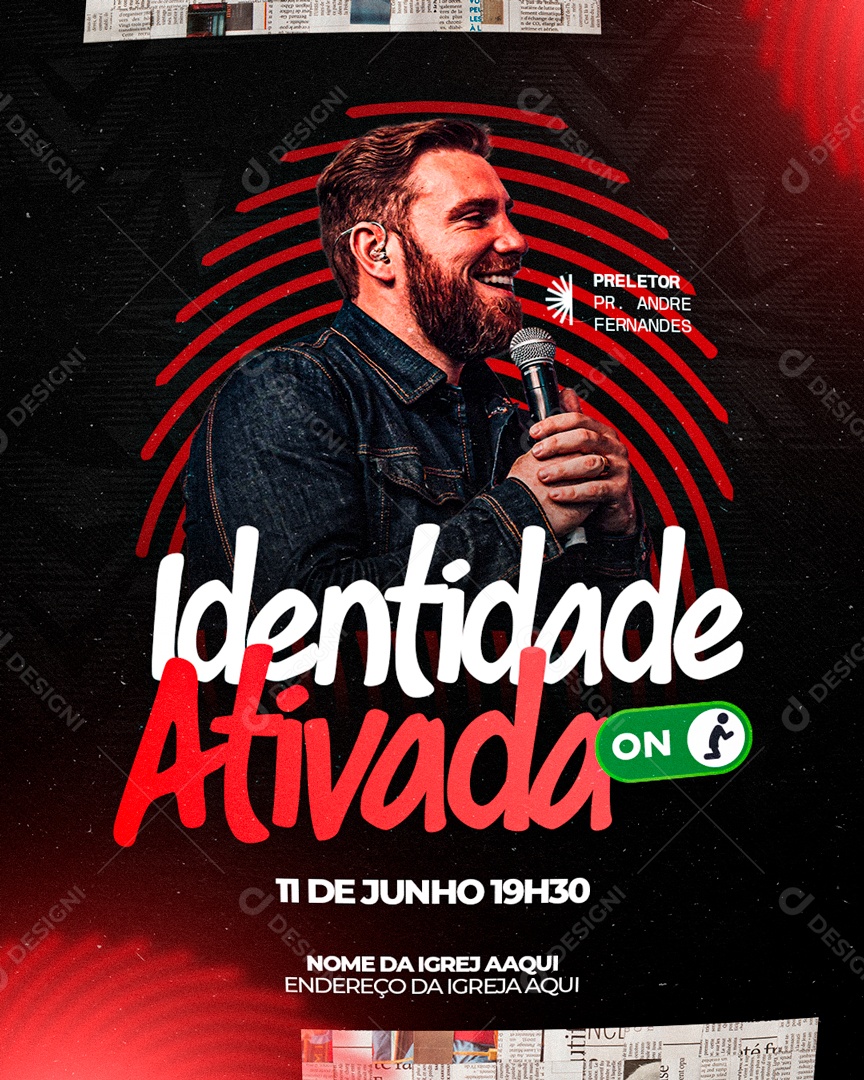 Identidade Ativa On Social Media PSD Editável