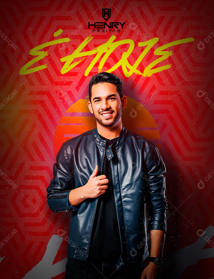 Social Media Para Eventos Henry Freitas Feed PSD Editável