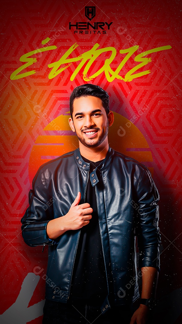 Social Media Para Eventos Henry Freitas Story PSD Editável