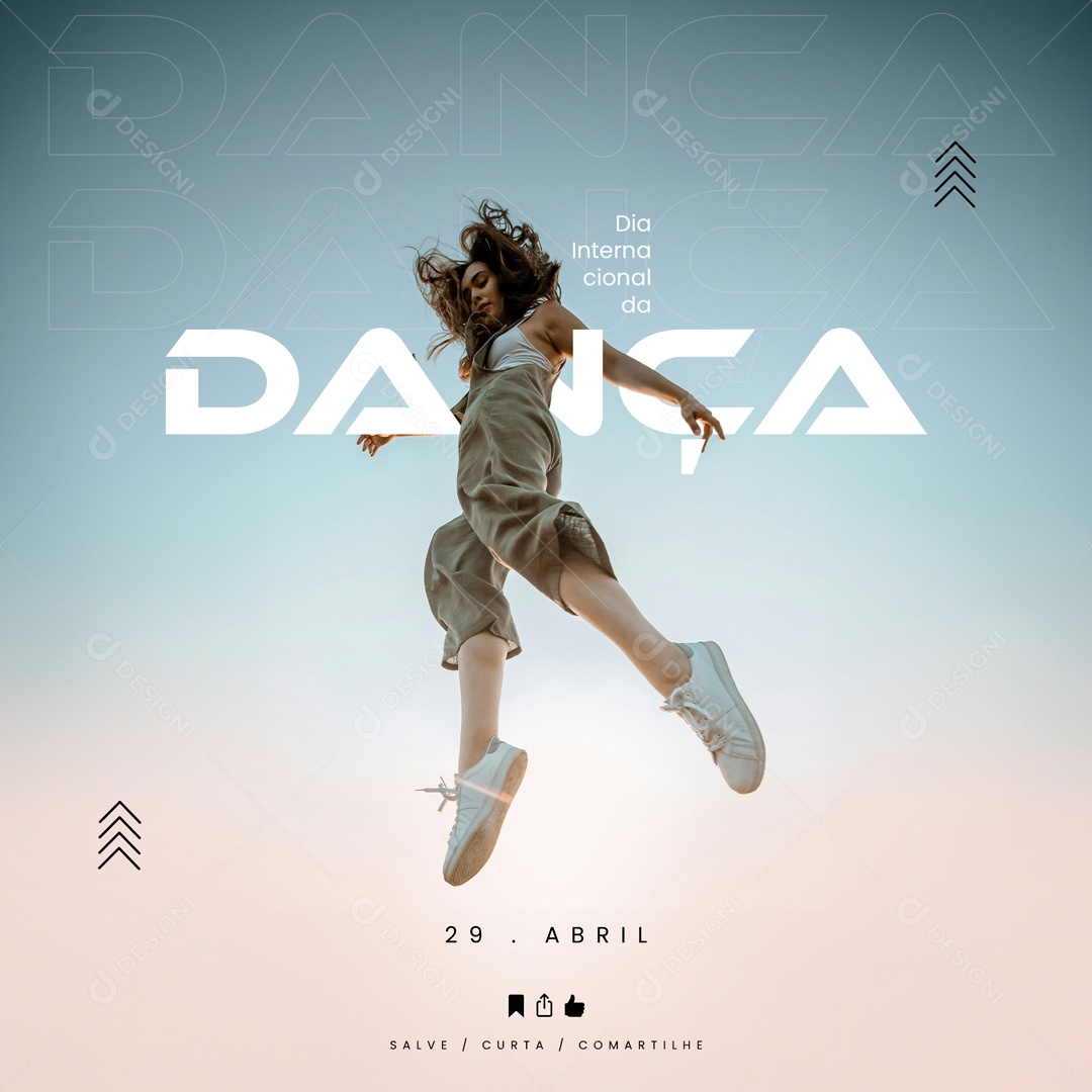 Dia Internacional da Dança Social Media PSD Editável