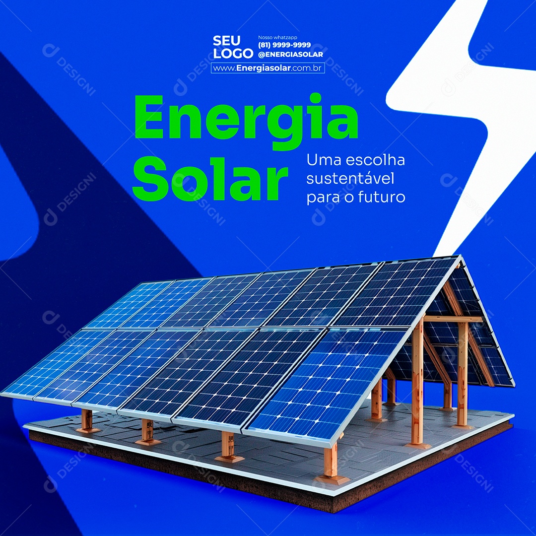 Uma Escolha Sustentavel Social Media PSD Editável