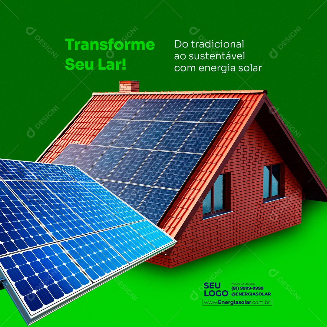 Trasforme Seu Lar Social Media PSDEditável