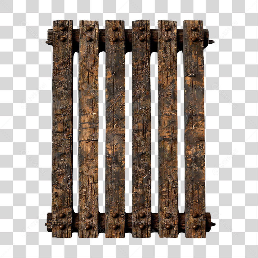 Elemento 3D Placa de Madeira com Luzes PNG Transparente