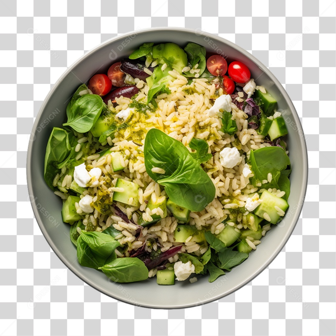 Saladas Verduras Legumes em Vasilha PNG Transparente