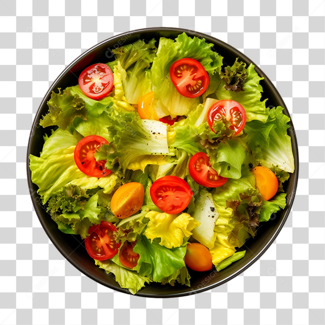 Saladas Verduras Legumes em Vasilha PNG Transparente