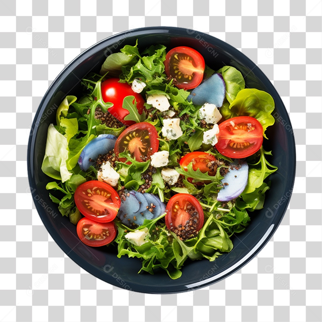 Saladas Verduras Legumes em Vasilha PNG Transparente