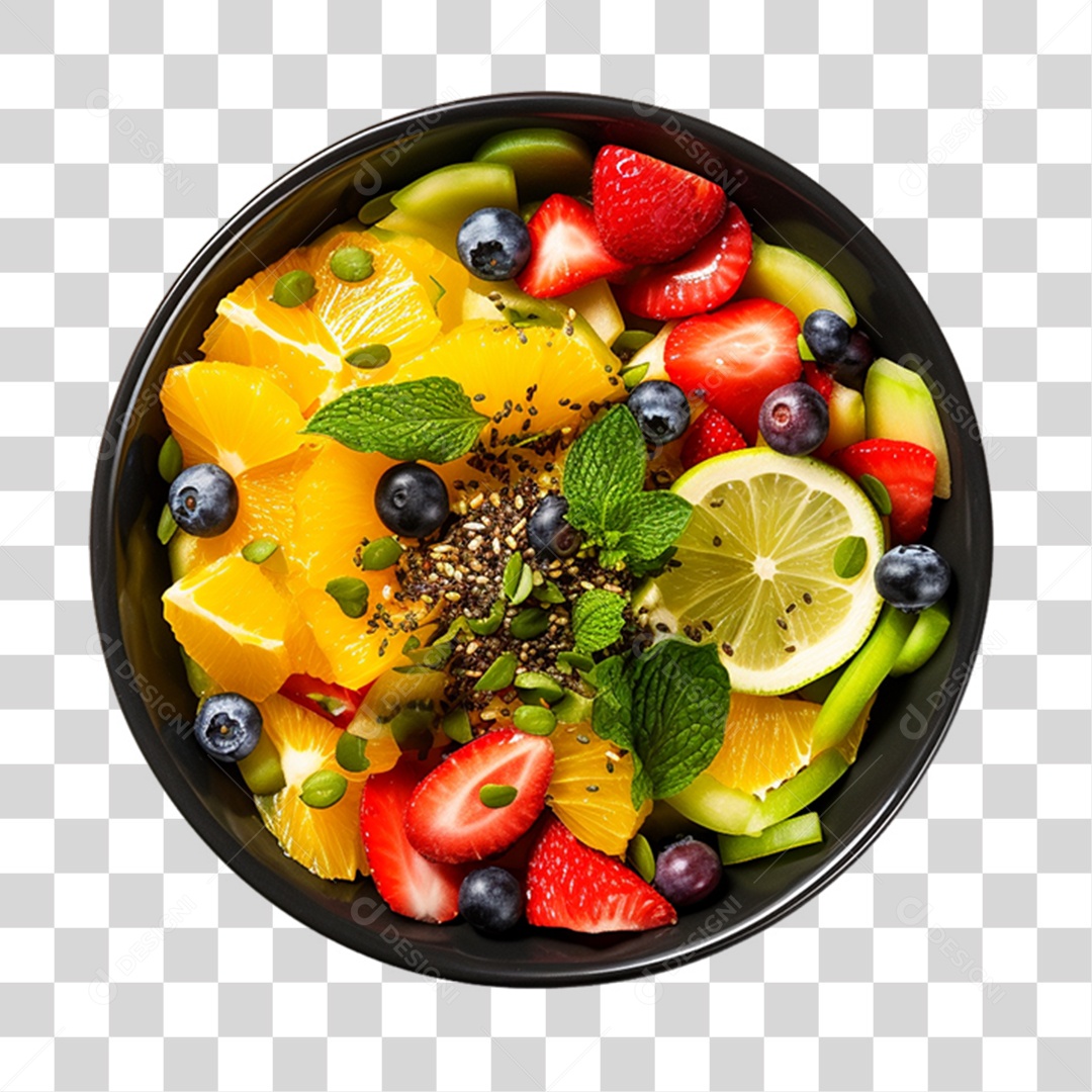 Saladas Verduras Legumes em Vasilha PNG Transparente