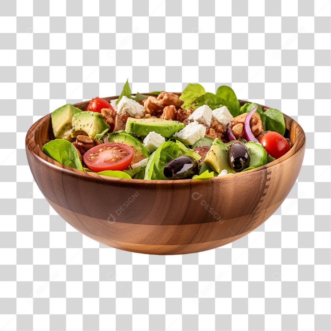 Saladas Verduras Legumes em Vasilha PNG Transparente