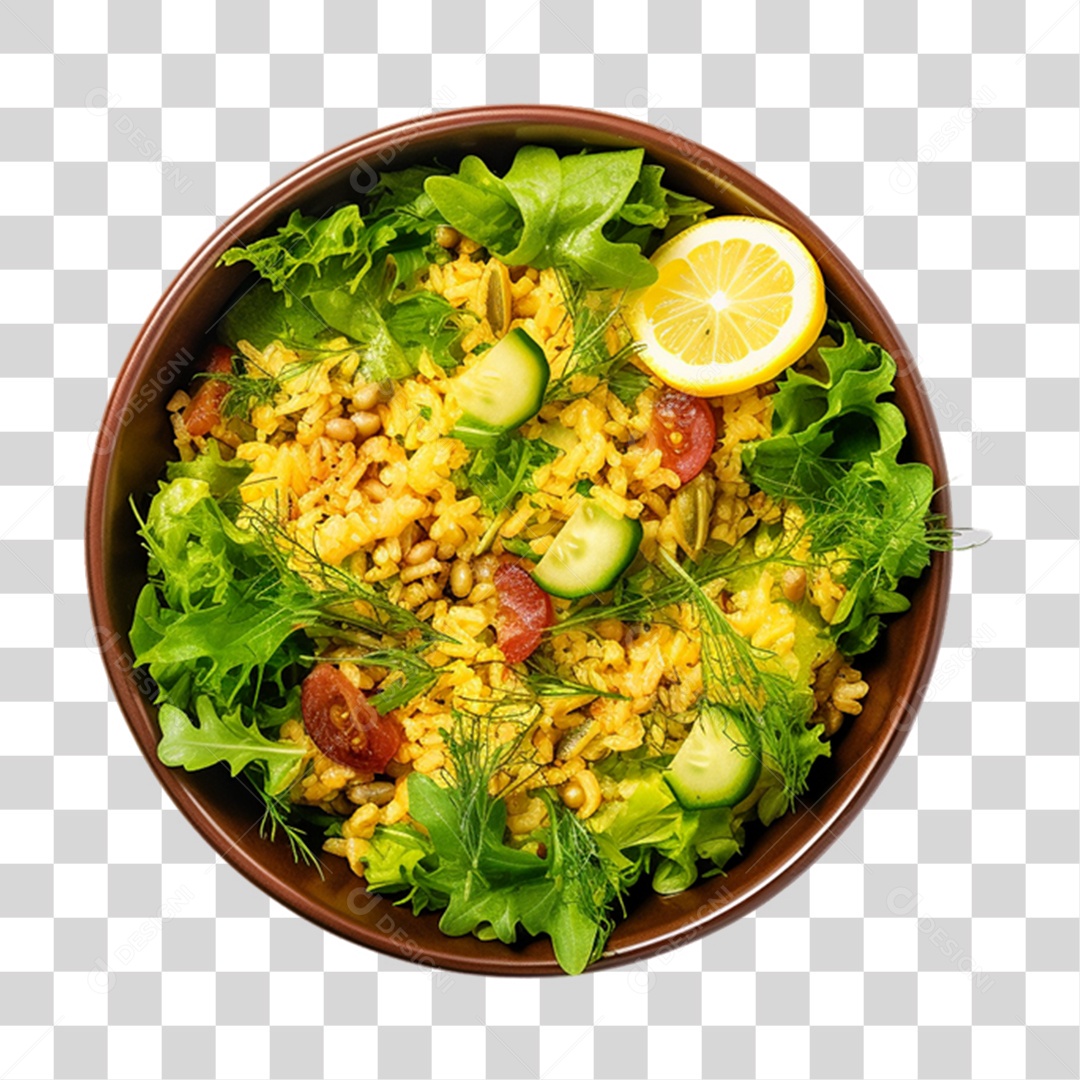 Saladas Verduras Legumes em Vasilha PNG Transparente