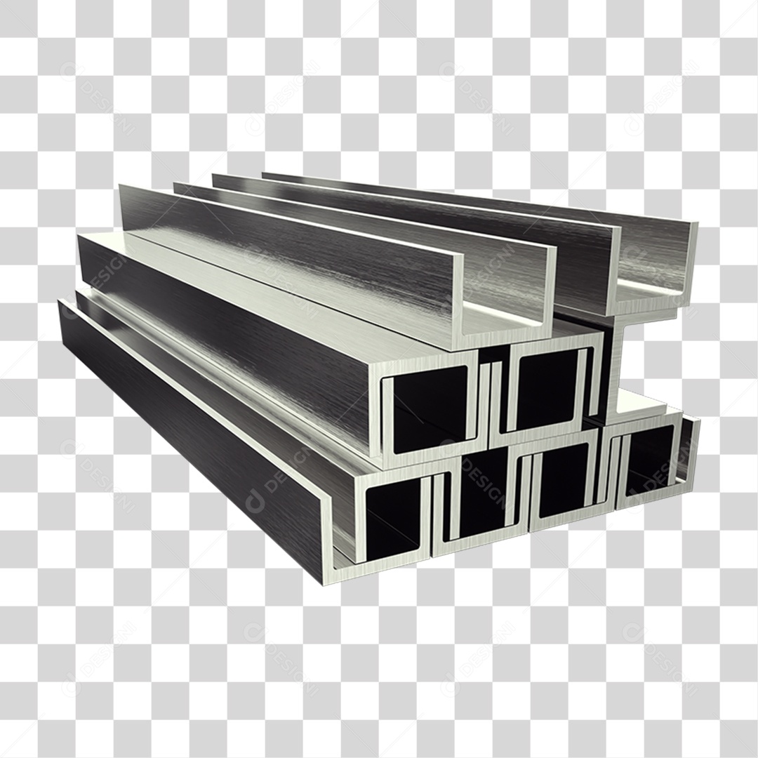 Canos Barras de Metal PNG Transparente