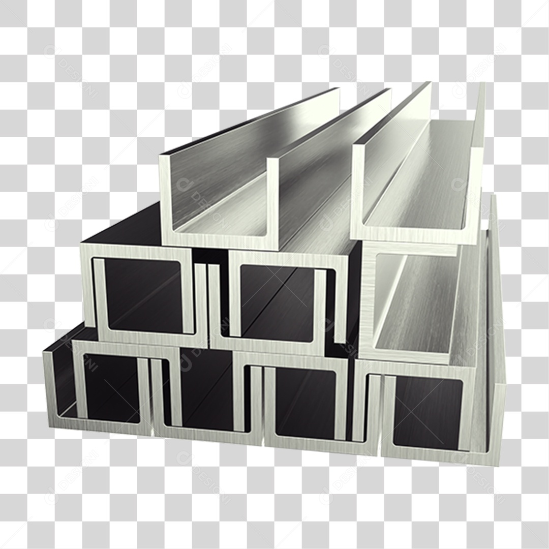 Canos Barras de Metal PNG Transparente