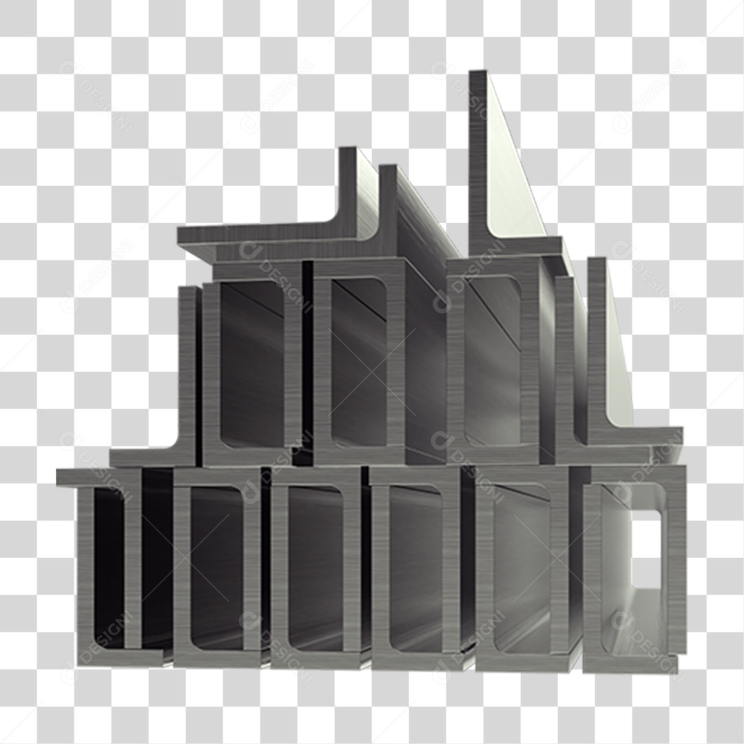 Canos Barras de Metal PNG Transparente