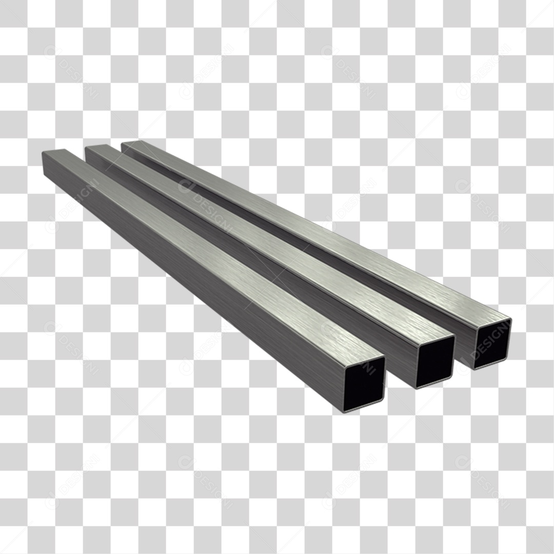 Canos Barras de Metal PNG Transparente
