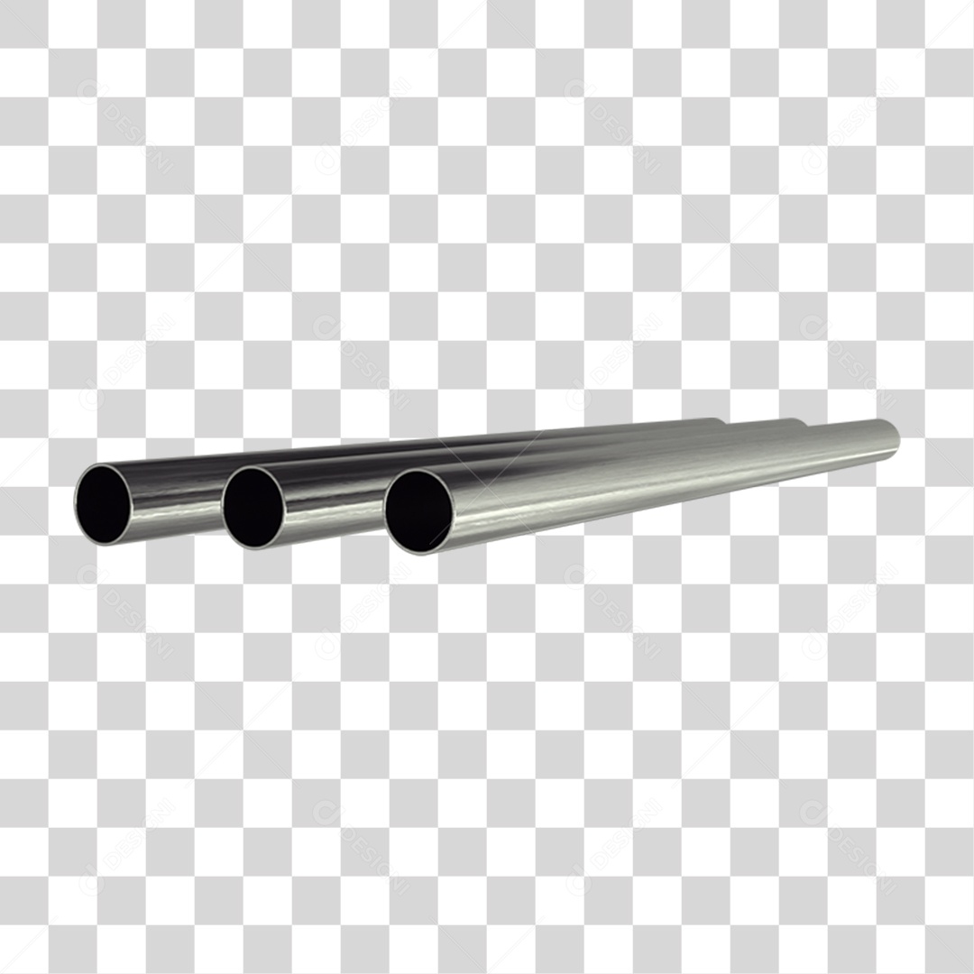 Canos Barras de Metal PNG Transparente