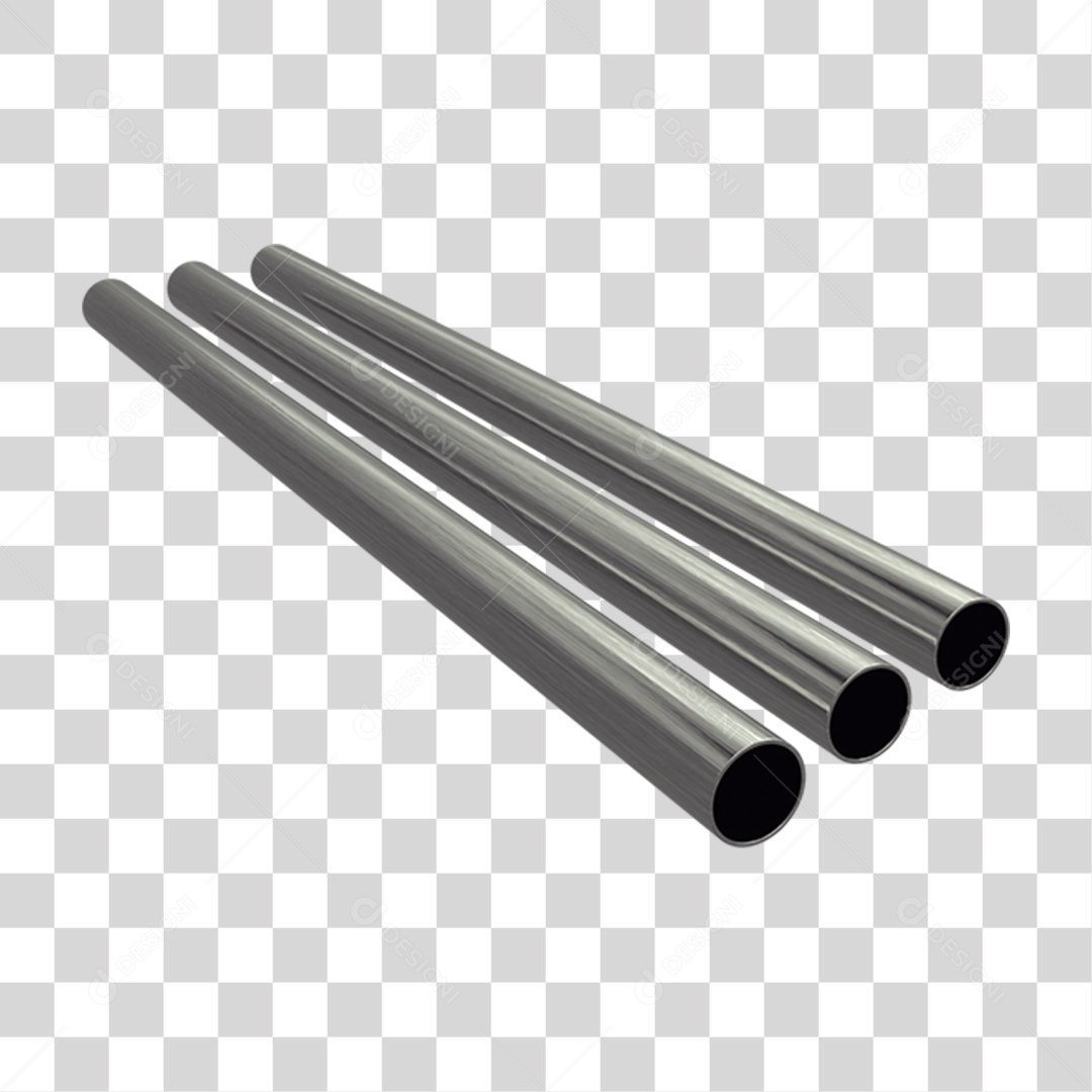 Canos Barras de Metal PNG Transparente