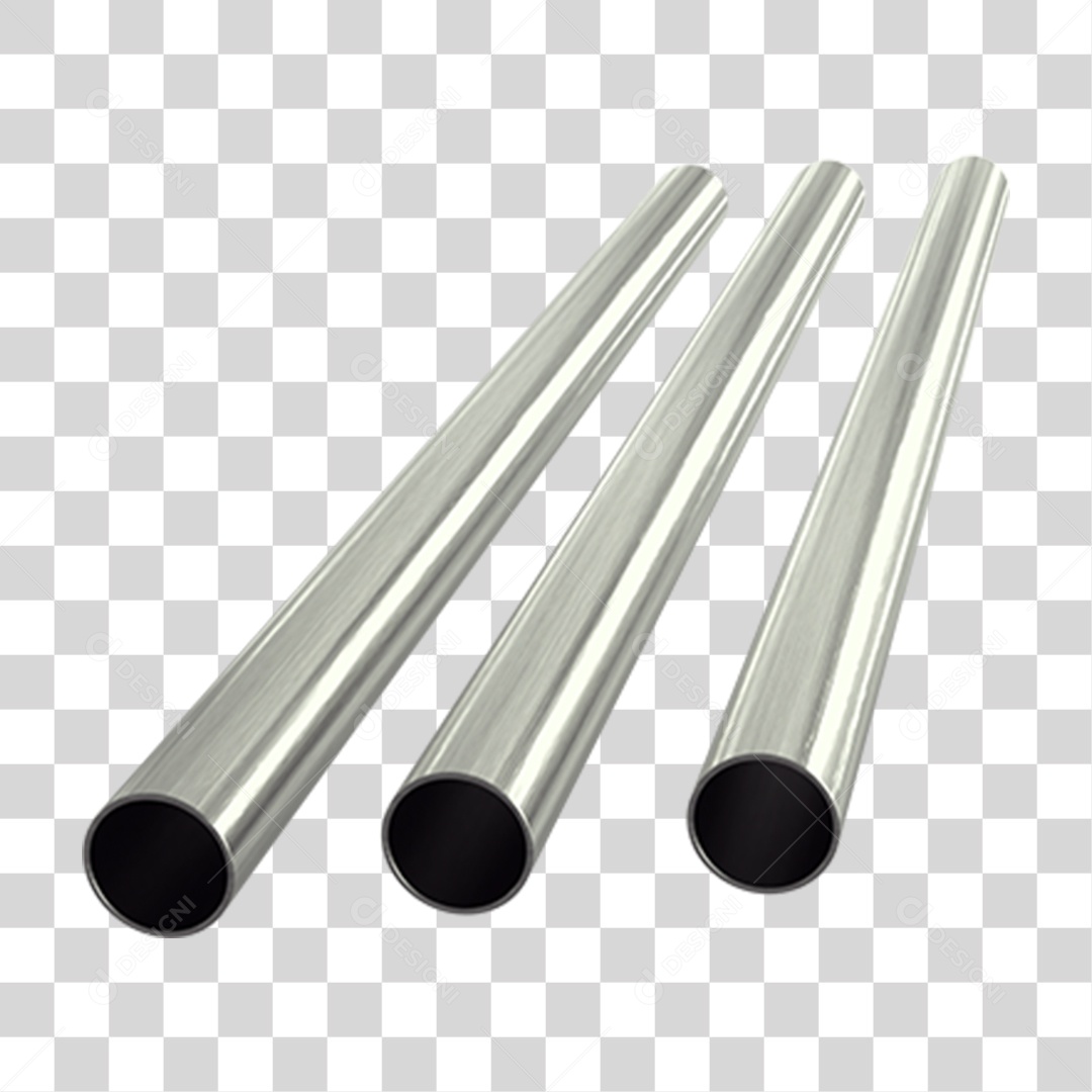 Canos Barras de Metal PNG Transparente