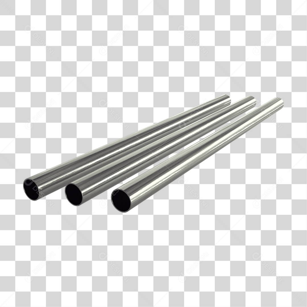 Canos Barras de Metal PNG Transparente