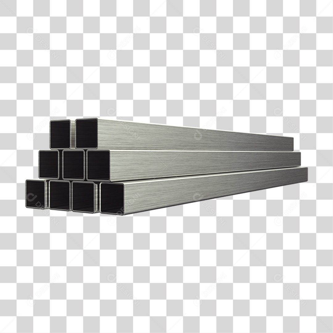 Canos Barras de Metal PNG Transparente
