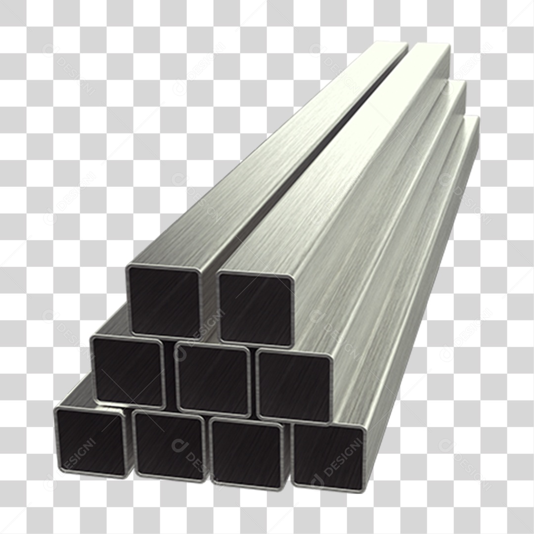 Canos Barras de Metal PNG Transparente